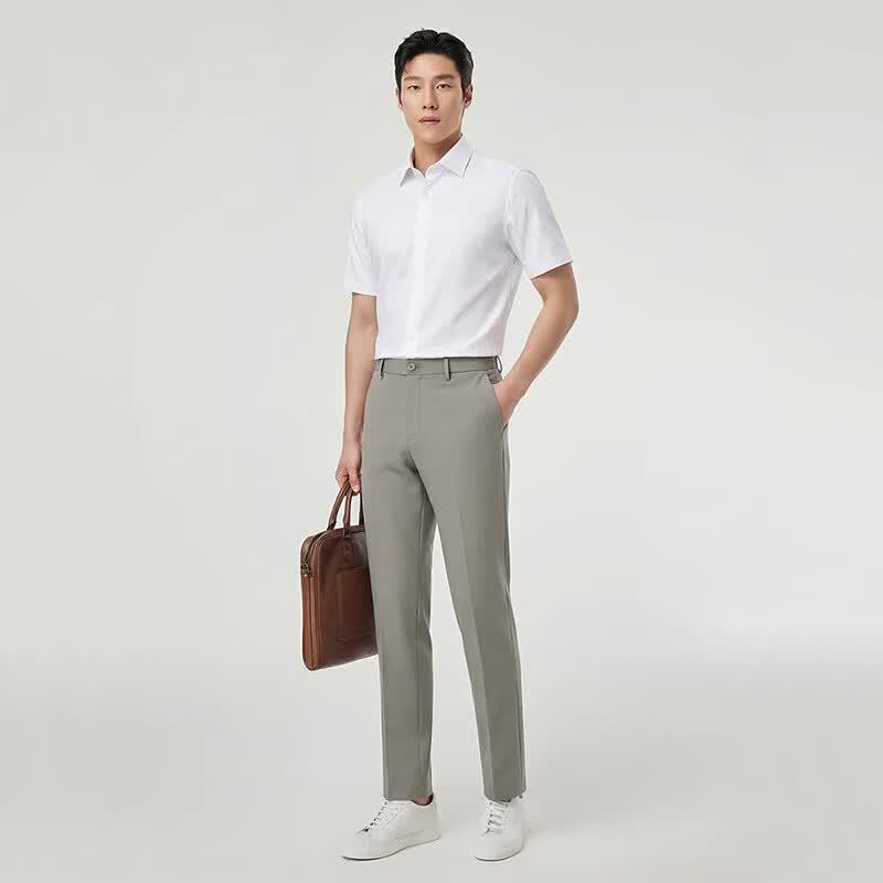 YOUNGOR Men's Anti-Wrinkle Short Sleeve Shirt
