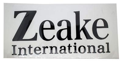 Hoja de Transferencia de Logo Oficial Zeake (Texto Negro)