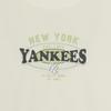New MLB Preppy Style Collection New York Yankees T Shirt Women's Cream 3FTSV0753-50CRS
