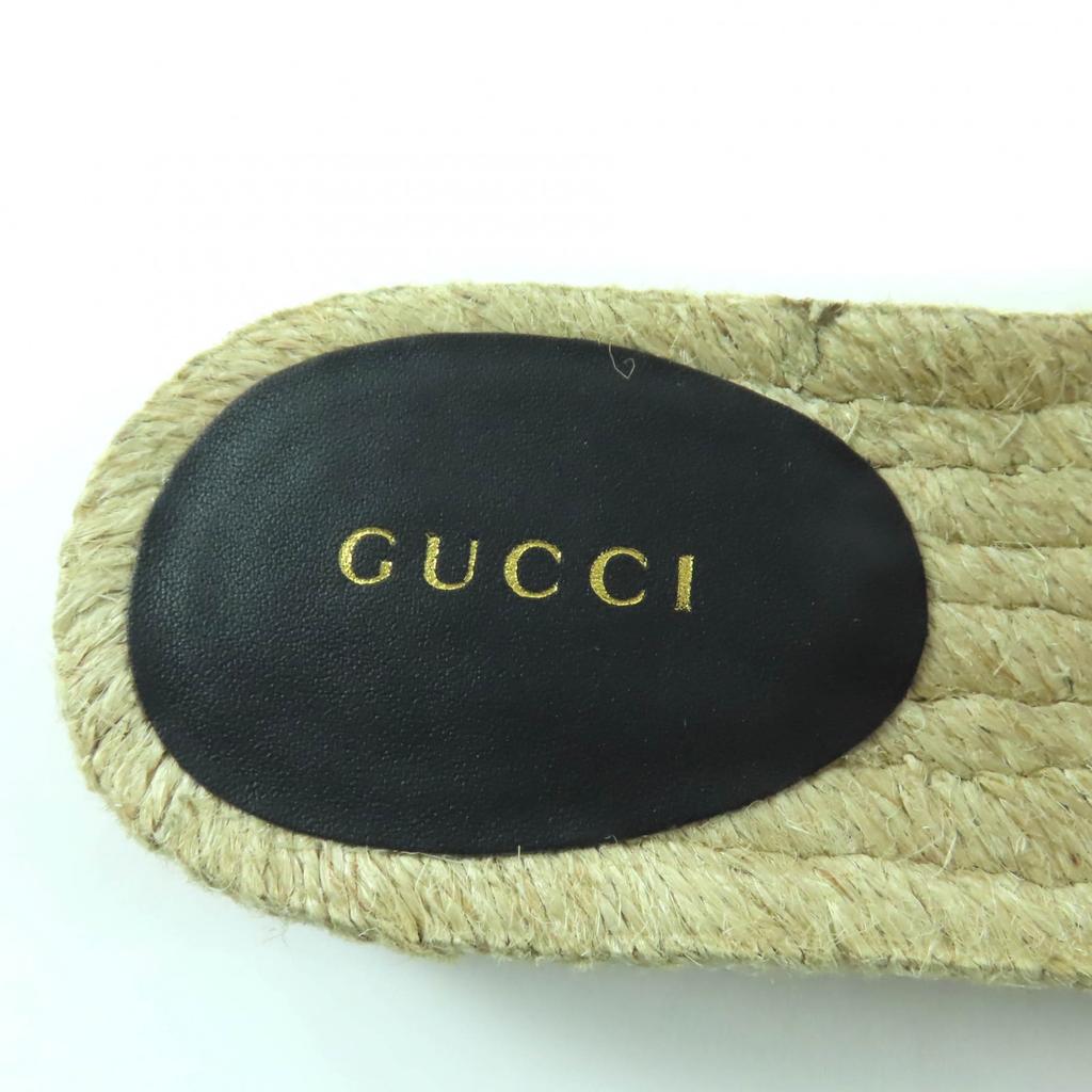 Excellent GUCCI Sandals GG Marmont espadrilles beige GG canvas Women 35 620120 Used