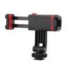 360 Degree Rotation Phone Clip Phone Bracket with Cold Shoe Mount for Microphone Fill Light