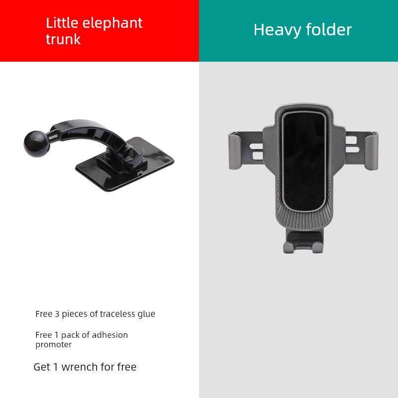 Car-Mounted Bracket with Gravity Support, Fixed Navigation Stand, Adhesive Air Vent Clip, Front Windshield Mount, Optional Multifunctional