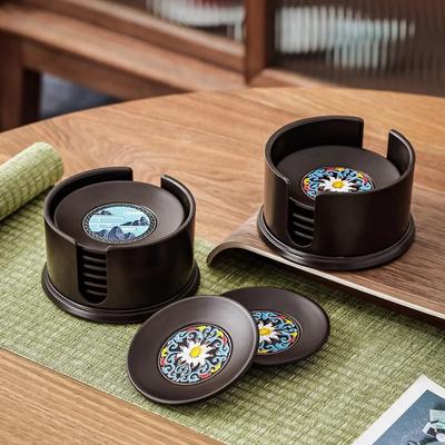 Sous-verres Tasse à Thé Kung Fu Ménage Cuisine Japonais Zen Isolants Thermiques Accessoires Service à Thé Rond Sous-verre Tasse Unique