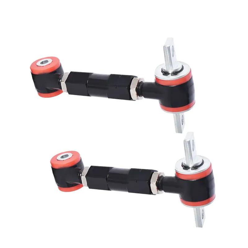 Black Adjustable Racing Rear Suspension Camber Control Arms Kit Replacement for Honda Civic Acura Integra 1990-2001