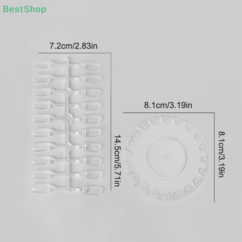 Fake Nail Display Sticks Plastic Nail Color Card Nail Polish Stand Practice Manicure Tools