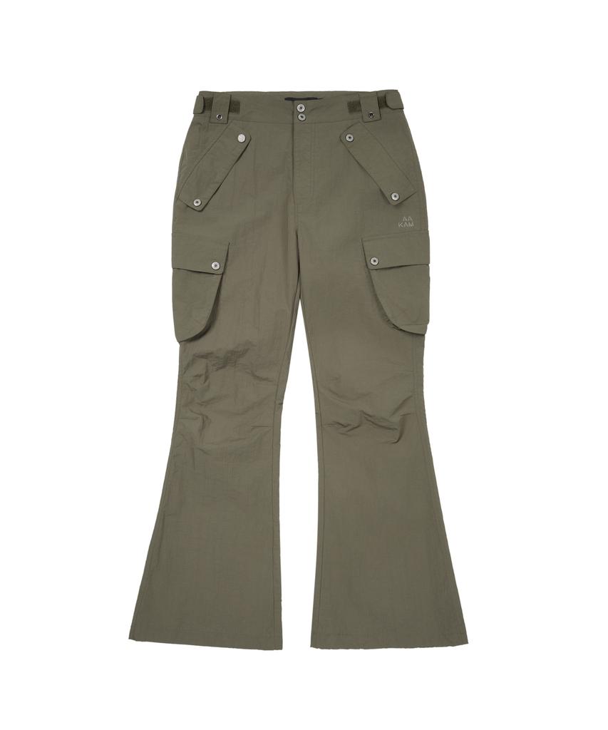 AAKAM Flare Ripstop Cargo Pants (Khaki)