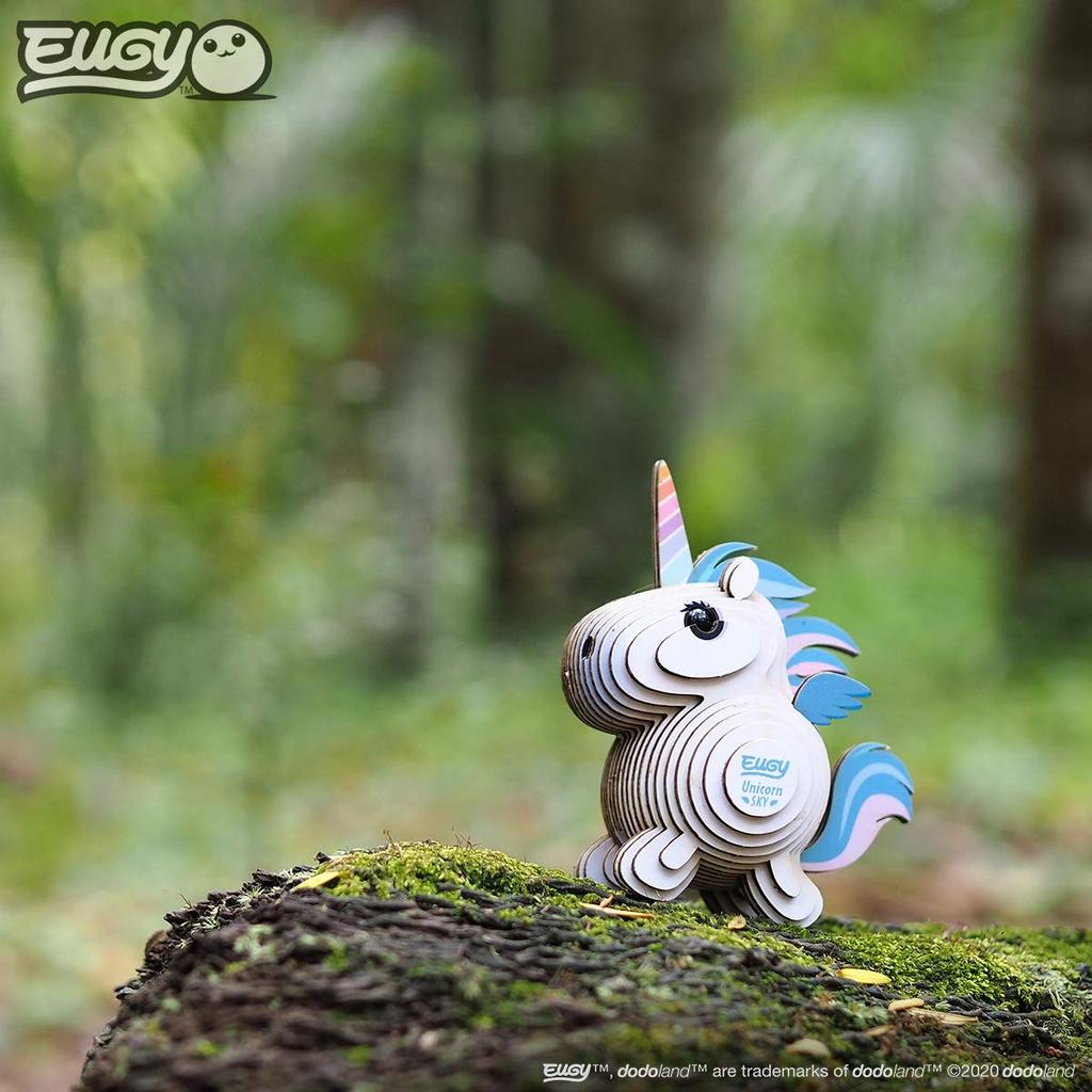 EUGY Unicorn Paper 3D Puzzle An Educational Toy That Is Perfect As a Gift for Elementary School and Adults - Boys, Girls, Alike.