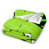 Gir Invader Zim Cartoon  Throw Blanket  Flannel Bedspread For Couch Chair Sofa Bed Funny Sofa Bed Cover