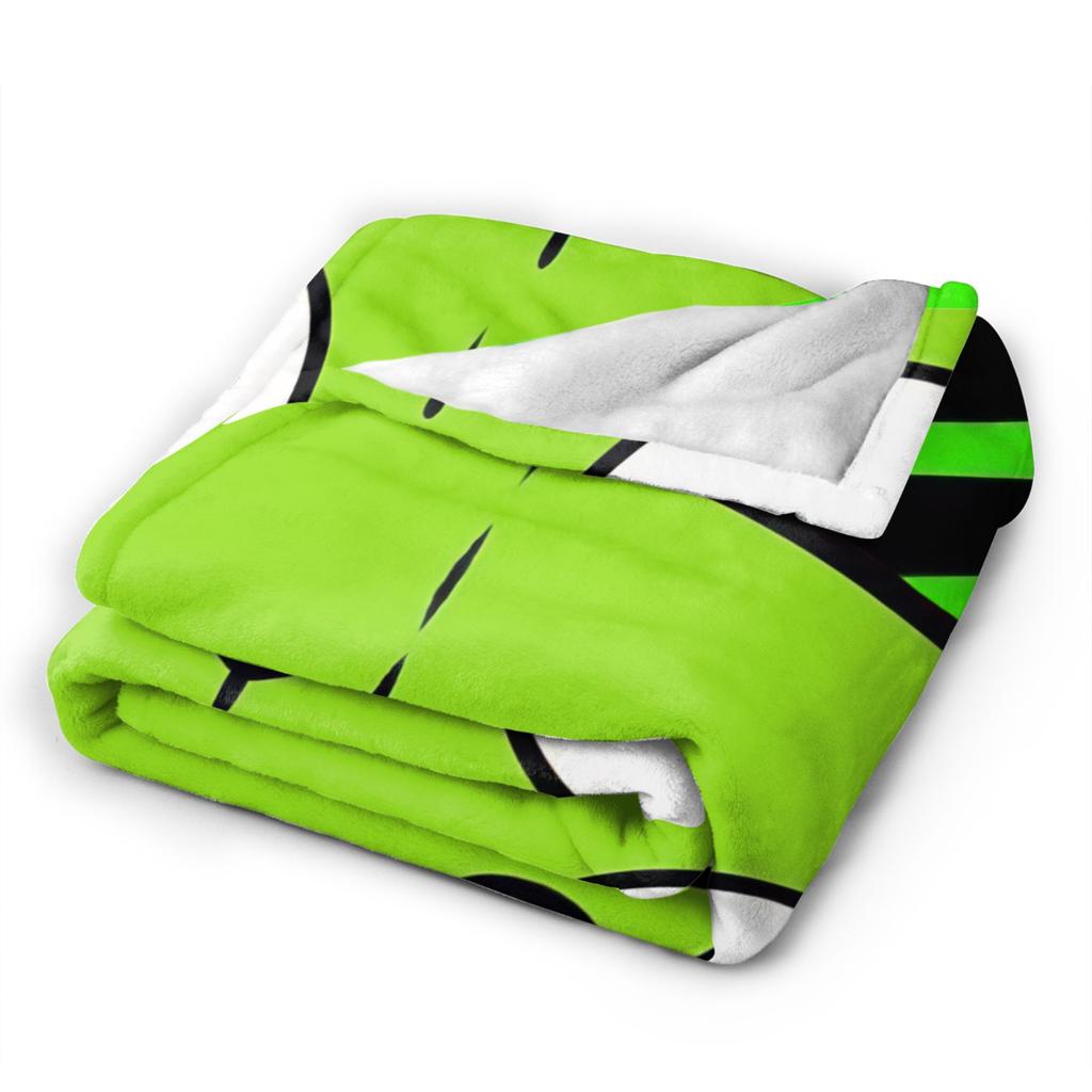 Gir Invader Zim Cartoon  Throw Blanket  Flannel Bedspread For Couch Chair Sofa Bed Funny Sofa Bed Cover