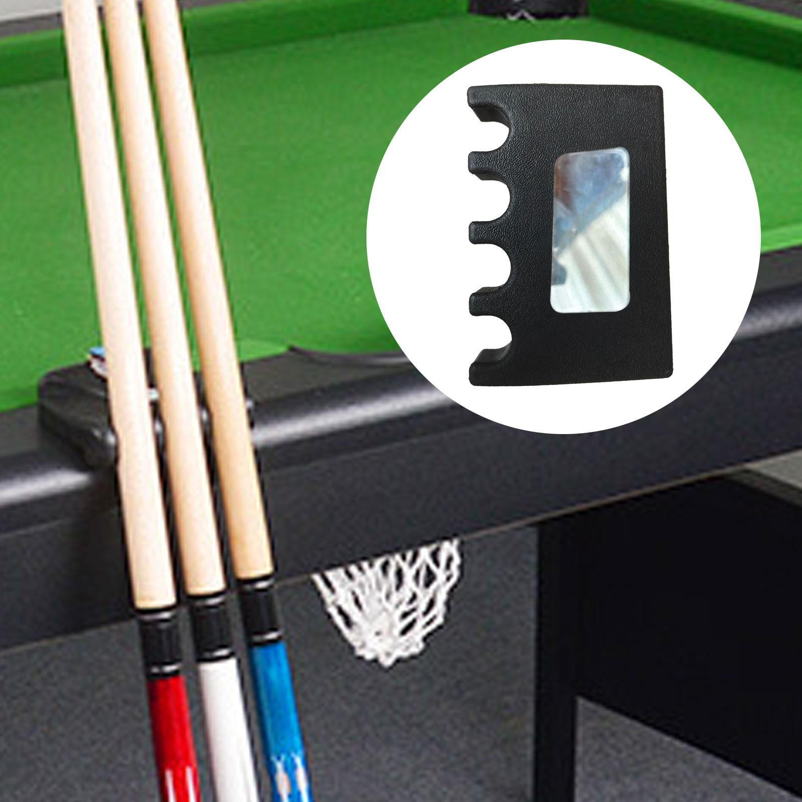 

Подставка для кия для бильярда, органайзер для оборудования, черный цвет для любителей бильярда, край стола 4 Hole