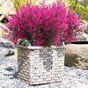 6-18PCS Bundles Artificial Lavender Flowers Outdoor Flowers Uv Resistant Artificial Plants Fake Shrubs Flowers Greenery Bushes