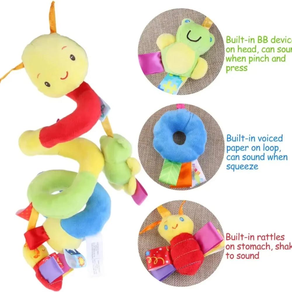 Car Seat Toys Infant Plush Hanging Toys For Babies 0 3 6 12 Months Stroller Crib Mobile Rattles Bed Winding Plush Baby Toy Gifts