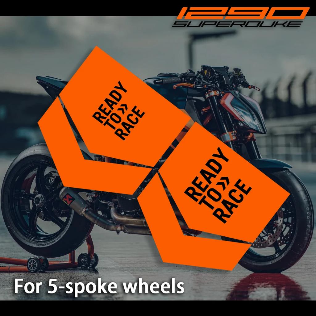 AnoleSti Motorcycle Wheel Sticker Hub Decals Rim Stripe Tape For KTM Super Duke 1290 Duke 890 790 690 390 Racing Ready To Race