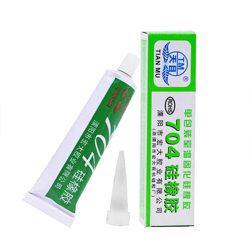 1Pcs 704 Fixed High Temperature Resistant Silicone Rubber Sealing Glue Waterproof New Insulating Electronic Sealant Insulated белый