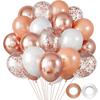 12-Inch Sequin Metallic Latex Balloons, 30pcs - Perfect for Birthday Party Decorations