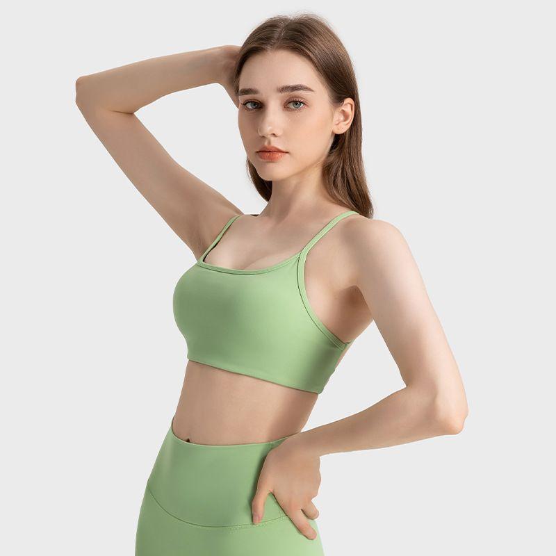 Export New Arrival Cut Out Cross Beauty Back Exercise Underwear Quick-Drying Thin Strap Running Fitness Top Sexy Yoga Bra