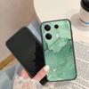 Marble Patterned Soft Black Silicone Phone Case For Xiaomi Redmi Camera Shockproof Protective Rubber Bumper Cover For Redmi Note 13 Pro 13C Cases