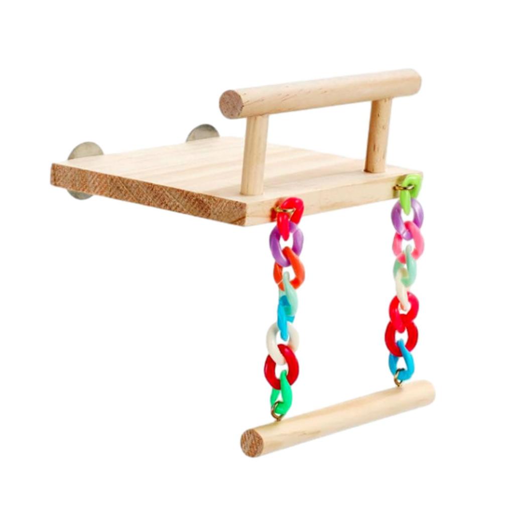 Bird Perch Toy Parrot Bite Toy Parrot Playstand Platform Multiuse for Budgie African Grey Parrot Hummingbird Macaw Supplies