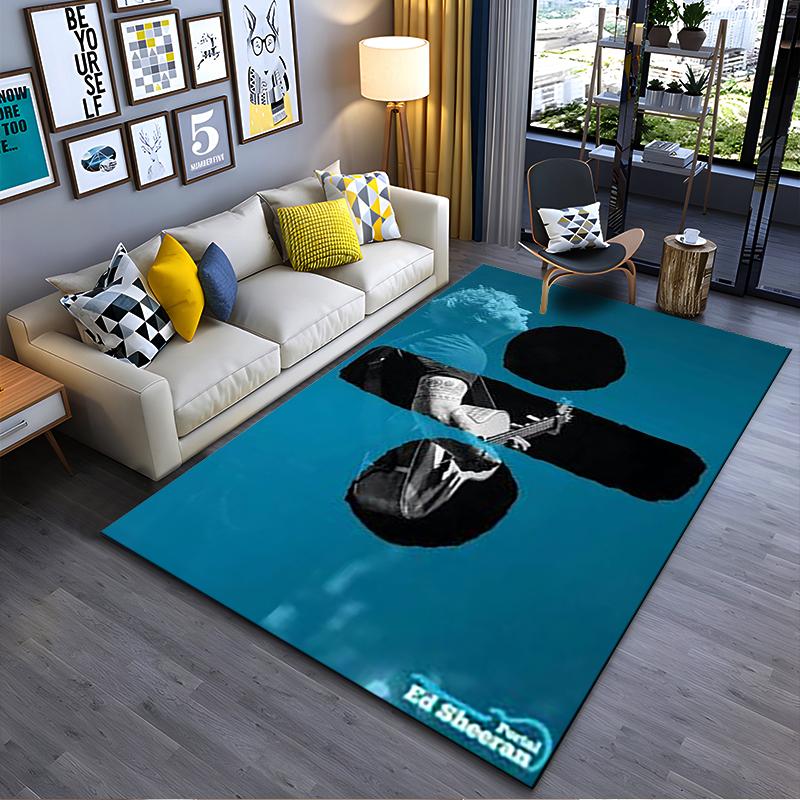Minimalist F1 Driver Racing Helmet Area Rug, Non-Slip Washable Throw Carpet for Living Room Bedroom Entryway Home - Decor Edition