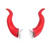 1 Pair Motorcycle Helmet Devil Horn Decoration Suction Cup Scooter Bicycle Motorbike Skateboarding Helmet Decorative Cow Horn Helmet Accessories