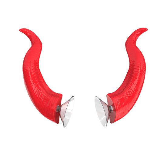 1 Pair Motorcycle Helmet Devil Horn Decoration Suction Cup Scooter Bicycle Motorbike Skateboarding Helmet Decorative Cow Horn Helmet Accessories