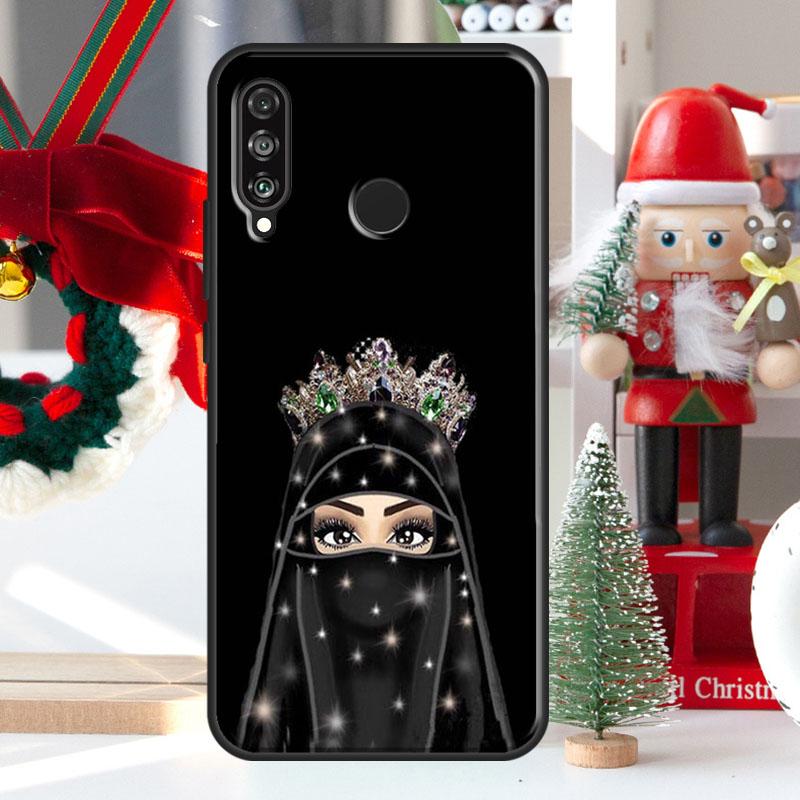 Muslim Islamic Girls Arabic Hijab For Huawei Nova 7i 8i 11i 12i 12s Y73 Y70 Y90 Y60 Y72 Y61 Y91 9 10 SE P30 Pro P40 Lite Case