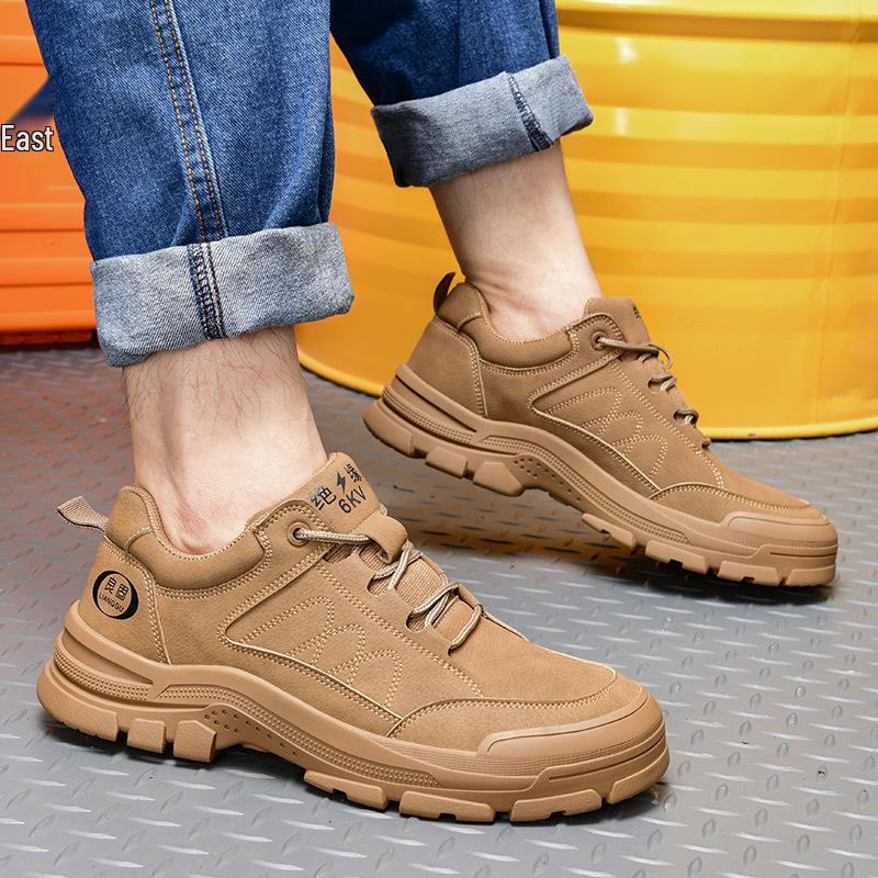 Insulated Waterproof Electrician Safety Shoes - Anti-Smash, Puncture-Resistant, Wear-Resistant Rubber Sole, Dustproof Work Boots