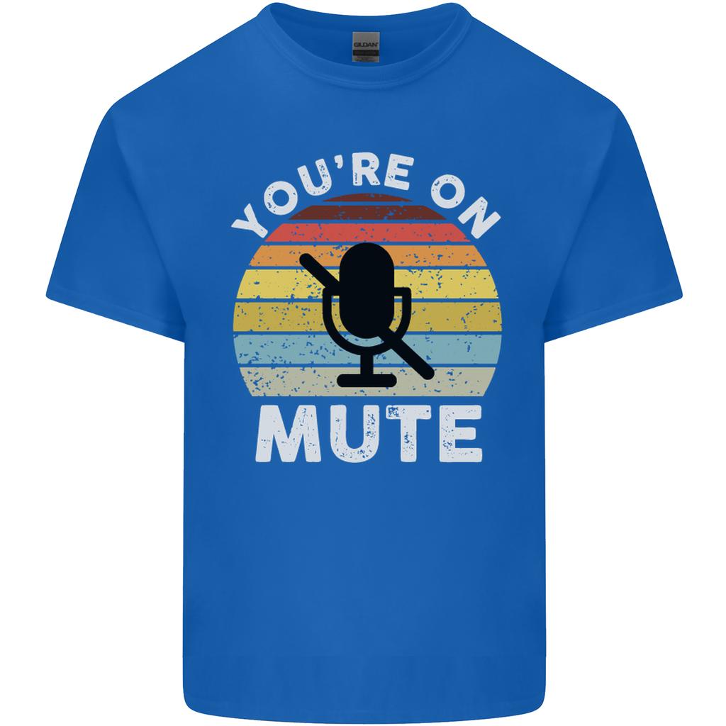 Youre On Mute Funny Microphone Conference Unisexs Light Cotton TShirt
