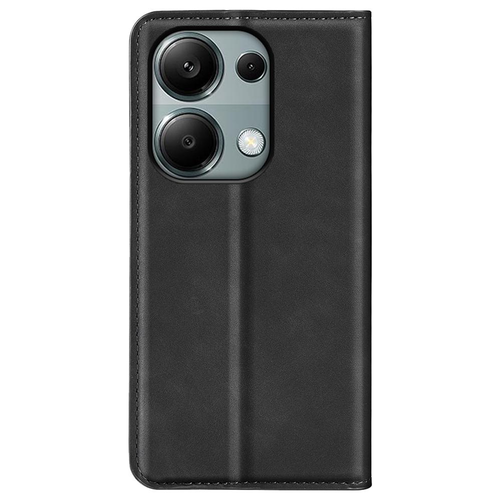 For Xiaomi Redmi Note 13 Pro 4G/Poco M6 Pro 4G Case Skin-Feel PU Leather Wallet Flip Phone Cover