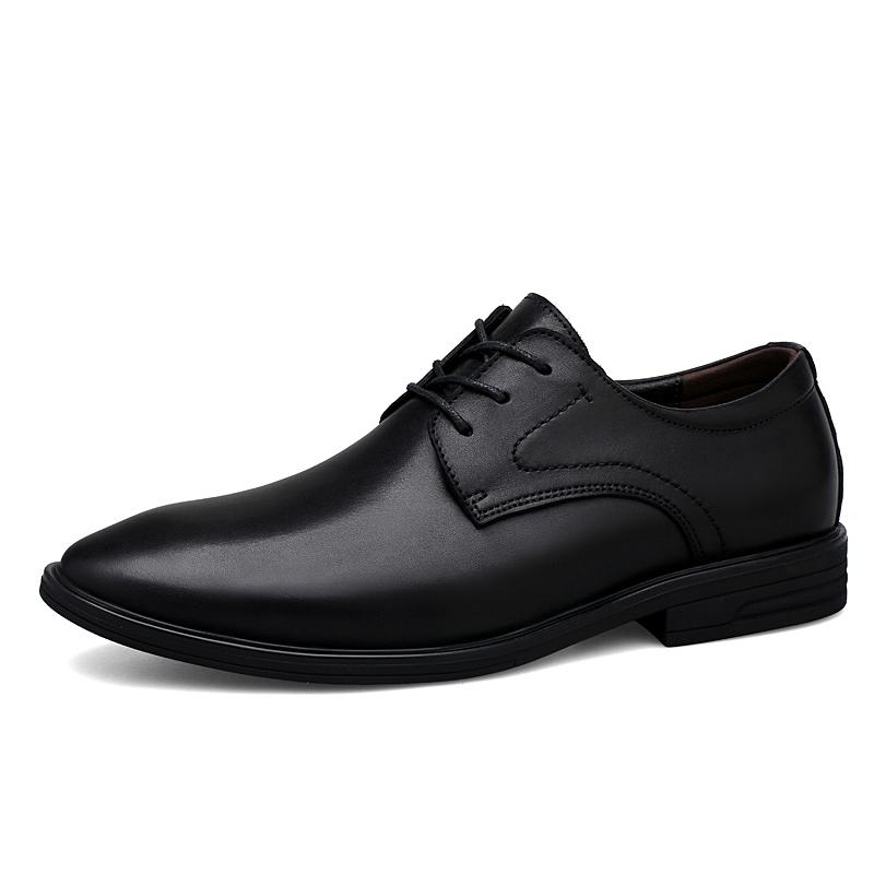 Móda Všechno-se-hodící Pánské Boty Formální Boty z Pravé Kůže pro Muže Šněrovací Oxfordky pro Muže Svatba Večírek Kancelář Business Casual Bota Muži