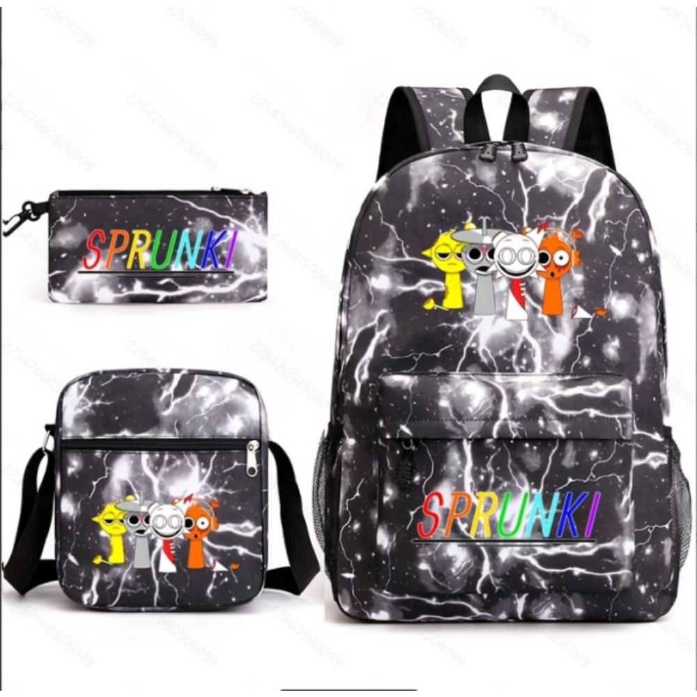 Rhythm Box Peripheral Elementary School Bag Large Capacity Starry Sky Backpack Three-piece Set