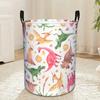 1pc, Adorable Dinosaur Laundry Hamper, Storage Basket for Laundry, Collapsible Organizer Bag for Bathroom, Bedroom, Laundry Baskets