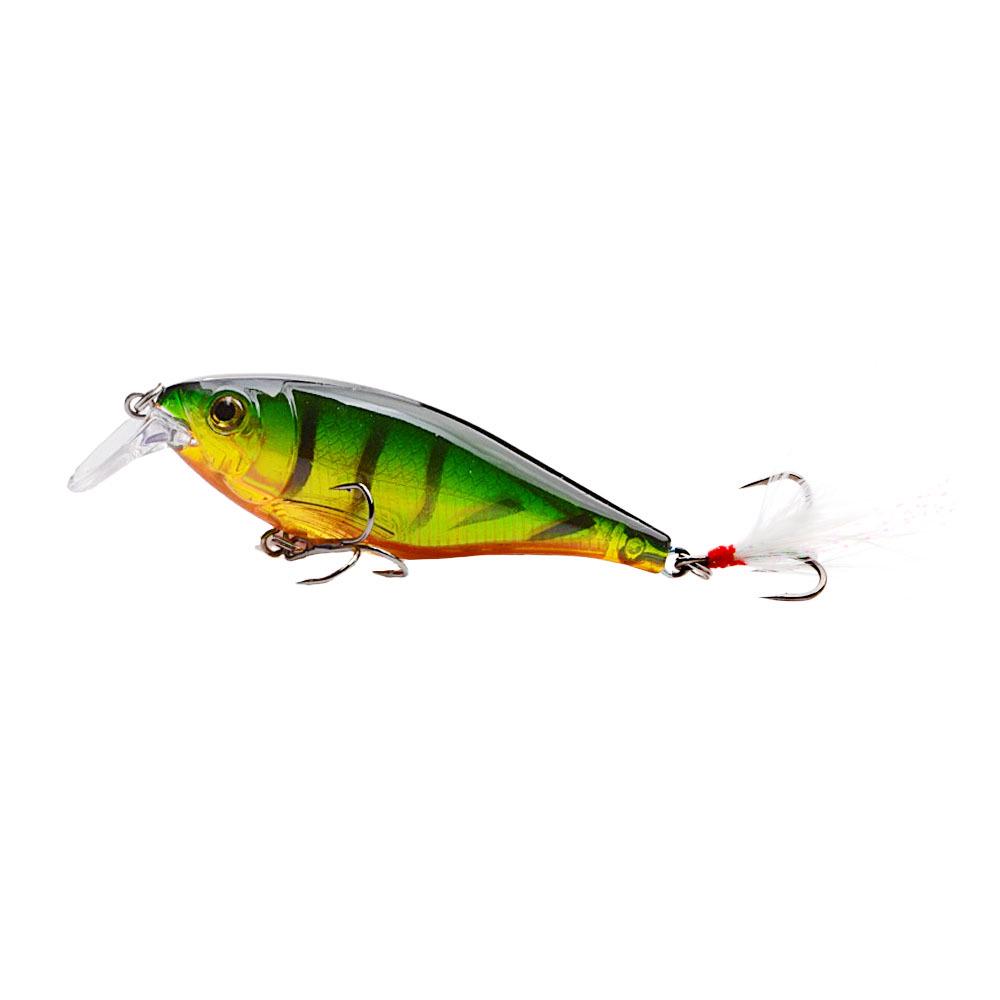 Wide Lip Floating Minnow Lure 8.5CM, 12.3G Rattle Hard Bait