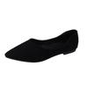Large size pointed head shallow mouth single shoes spring and summer new casual flat bottom soft sole single shoes