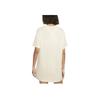 Nike Sportswear Essential Logo Loose Fit Crew Neck Short Sleeve Dress Women Dress Beige CJ2242-113