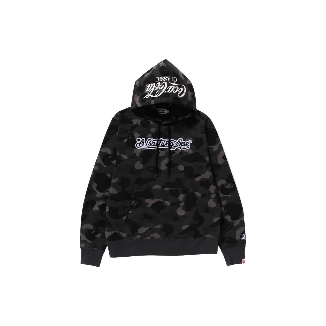 

Пуловер с капюшоном BAPE x Coca-Cola Color Camo Ape Head, красная мужская уличная одежда 1J73-114-904
