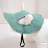 Adjustable Pets Sun Hat Wide Brim Corduroy Dogs Fisherman Cap with Ear Holes Outdoor Walking Sun Protection Hat for Dogs Cats