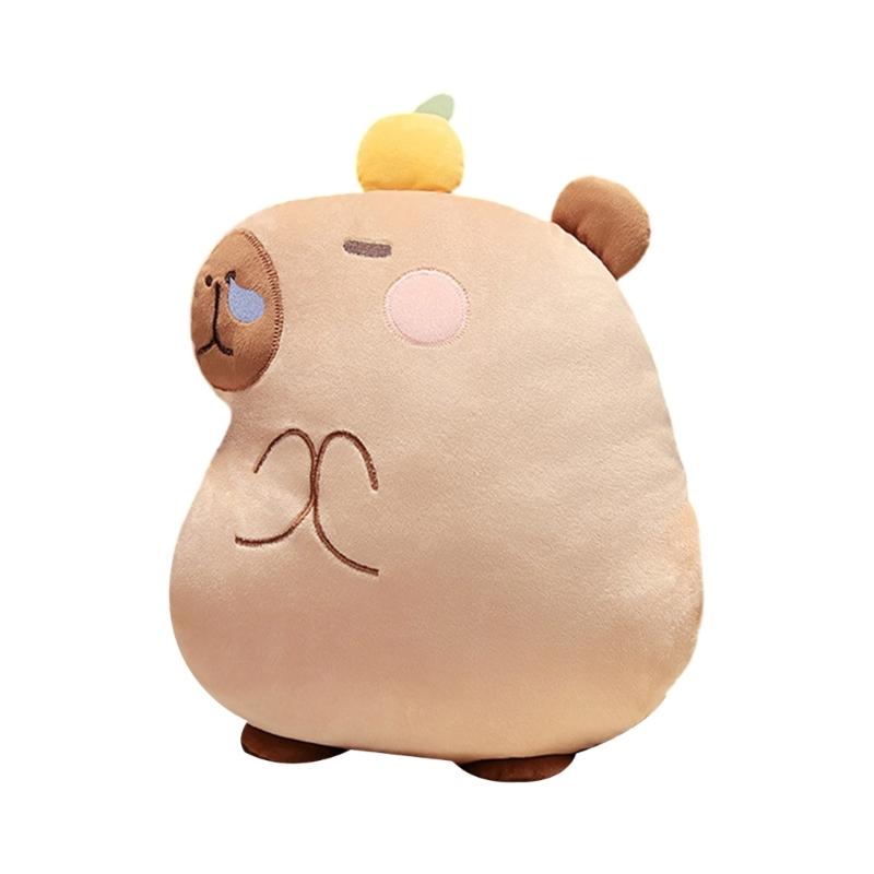 MultiFunctional Cartoon Capybara Pillow Blanket Combo Soft Cotton Throw  Chair Cushions for Kids Teens and Adults