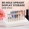 80Holes 12Holes Nail Tools Display Stand Nail Polishing Head Container Box  Nail Technician Tools