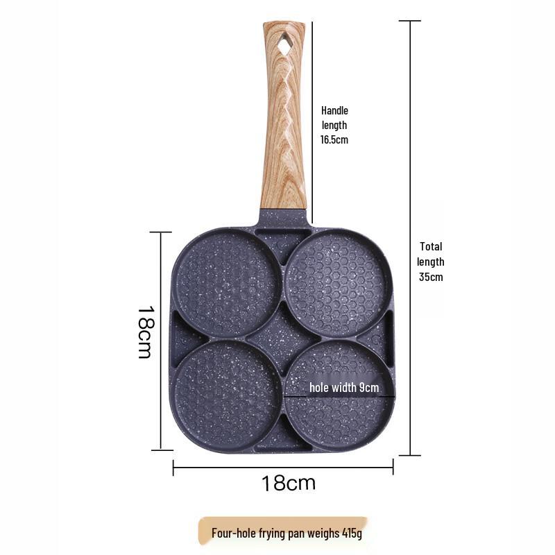 

Zhishi Maifan Stone Four-Hole Non-stick Frying Pan