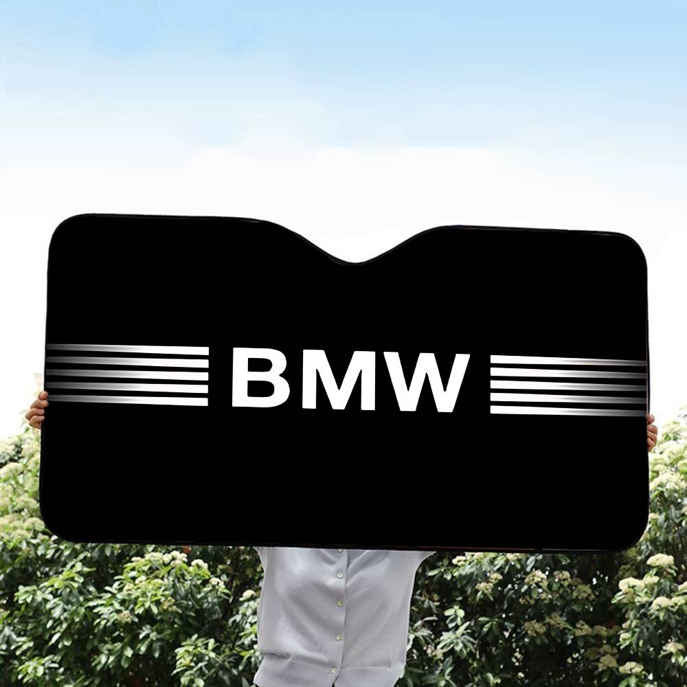 BBKG7 Luxury Sport Car B-BMWs Car Windshield Foldable Sun Shade Cover Block Reflector Portable Breathable Anti UV Protector Screen