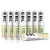 Ebl 8pcs Aaa Rechargeable Batteries 1100 Mah 1.2v Ni-mh, Over 1200 Cycles