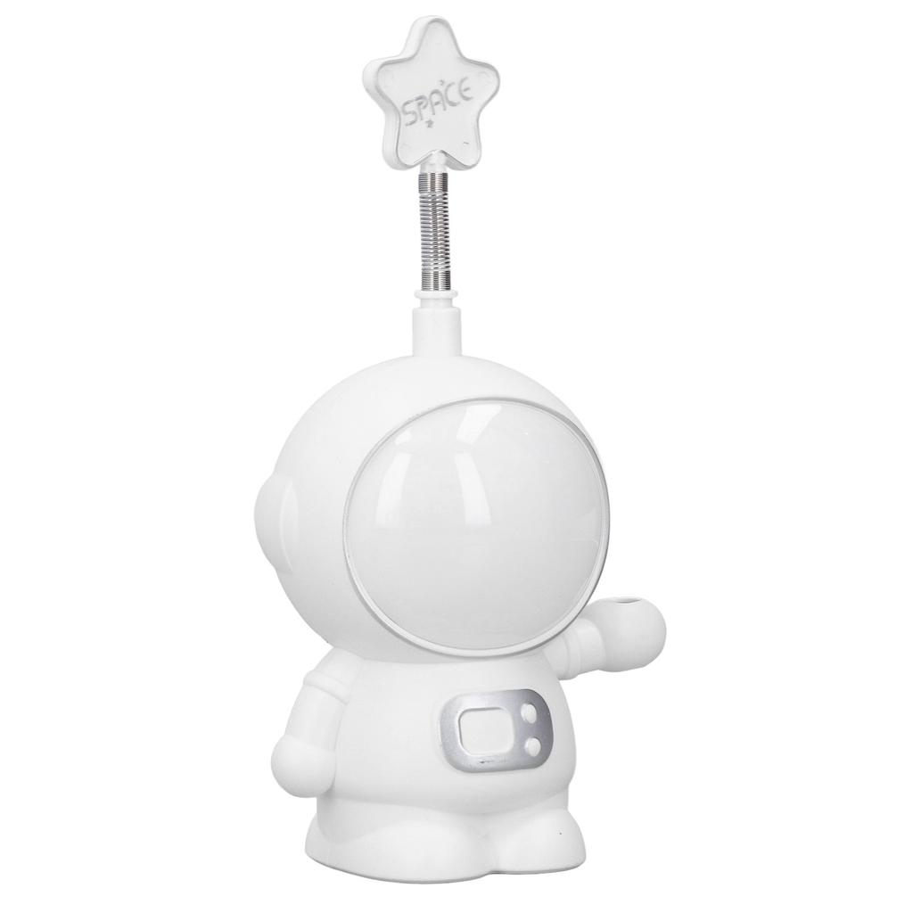 LED Schreibtischlampe 2 Beleuchtungsmodi Augenschutz USB-Aufladung Astronaut Nachtlicht mit Bleistiftspitzer für Heimschreibtisch