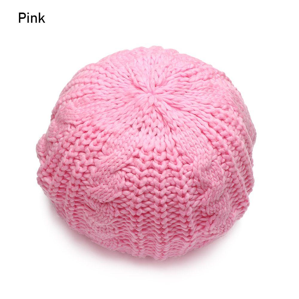 Women Girl Elegant Warm Vintage Beret Hat French Artist Cap Knitted Cap Painter Hat