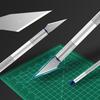 Blue Core Aluminum Alloy Art Engraving Knife for Students - Ideal for Paper Cutting, Wood, Rubber Stamps, and Metal Engraving
