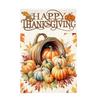 Harvest ThanksgivingGarden Flag 12x18 Inch Double Sided for Courtyard Outdoor Welcome Flag Decoration (Excluding Flagpole)
