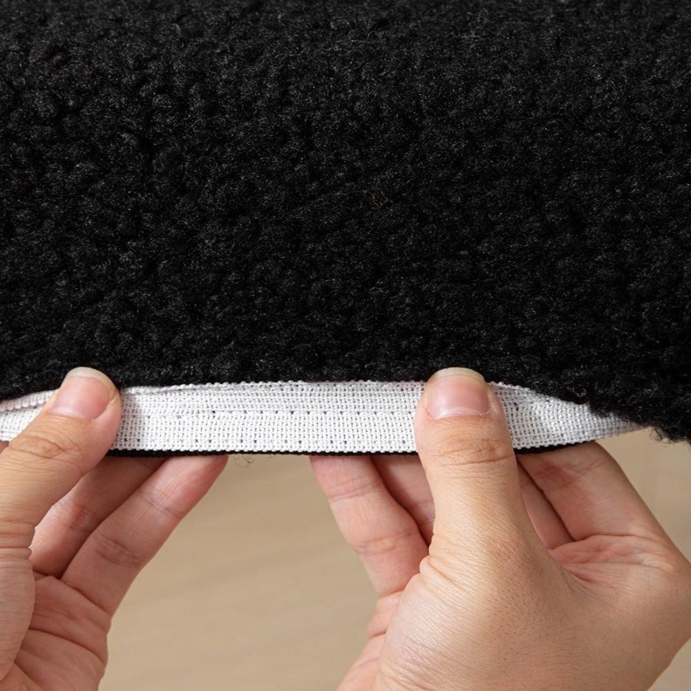 Washable Office Chair Covers Cozy Plush Chair Seat Protector Armchair Seat Cover Winter Use