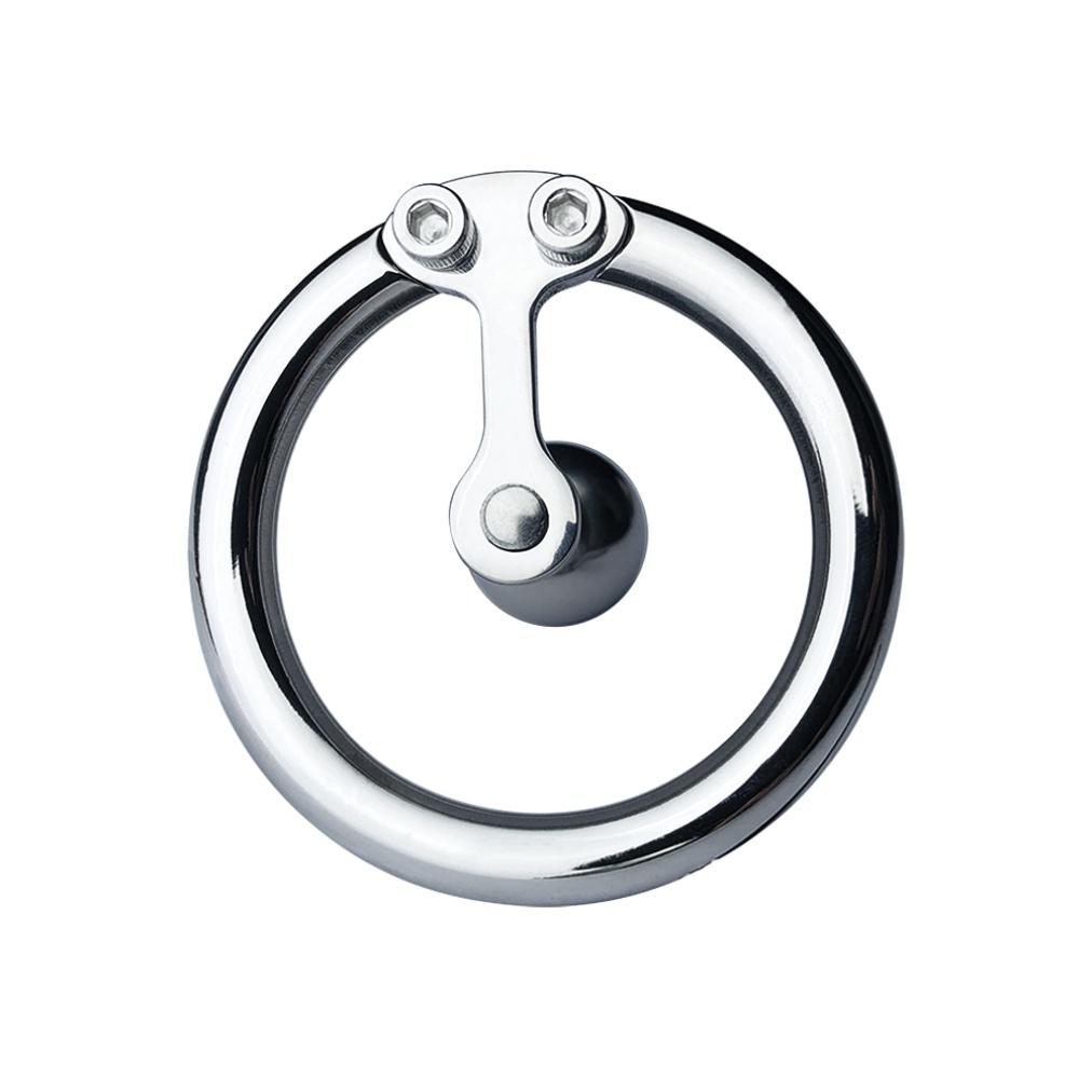 FRRK Small Negative Male Chastity Cage with Detachable Urethral Plug Stainless Steel Cock Lock Femboy Sex Toys Intimate Products