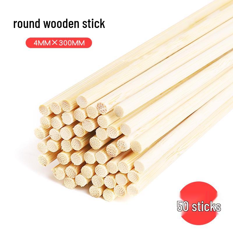 DIY Architectural Model Bamboo Sticks - Small Round Bamboo Rods for Crafting
