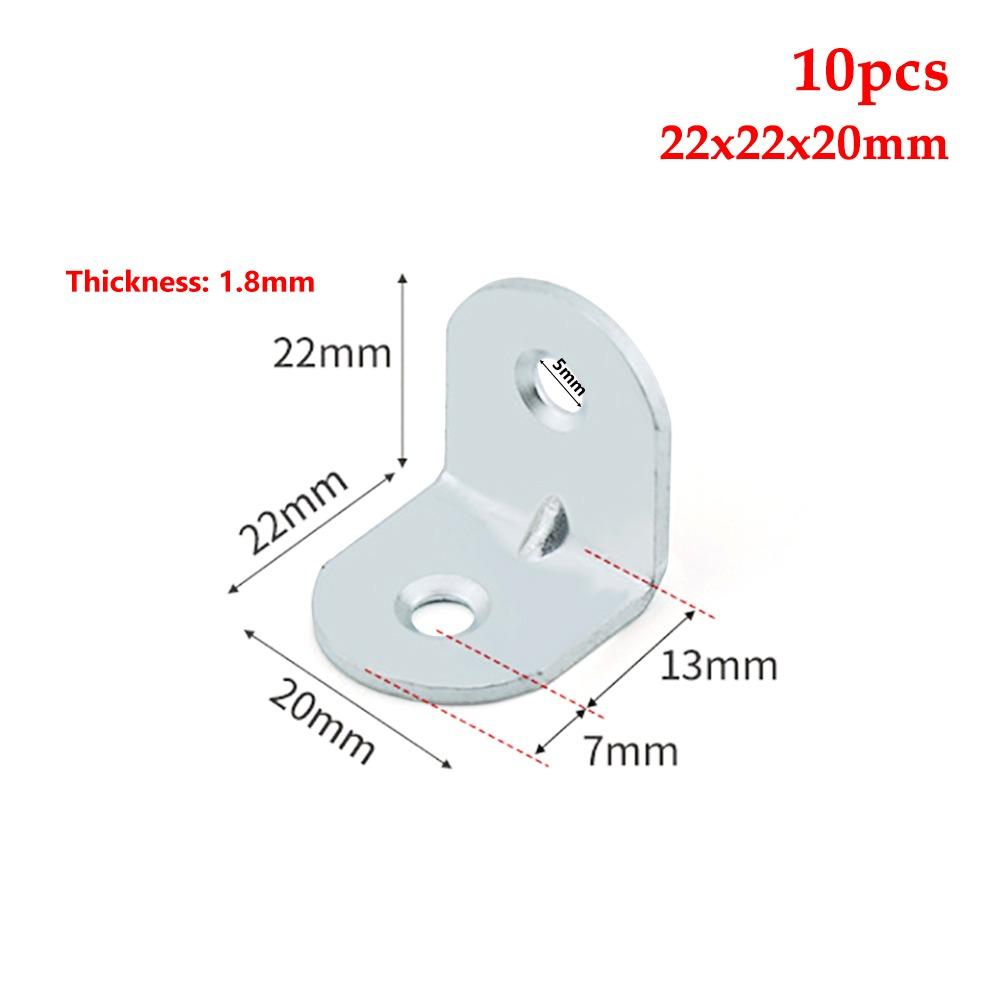 2/4/6/8/10Pcs 90 Degree Angle Bracket Iron Shelf Support Bracket  Cabinet Screens Wall